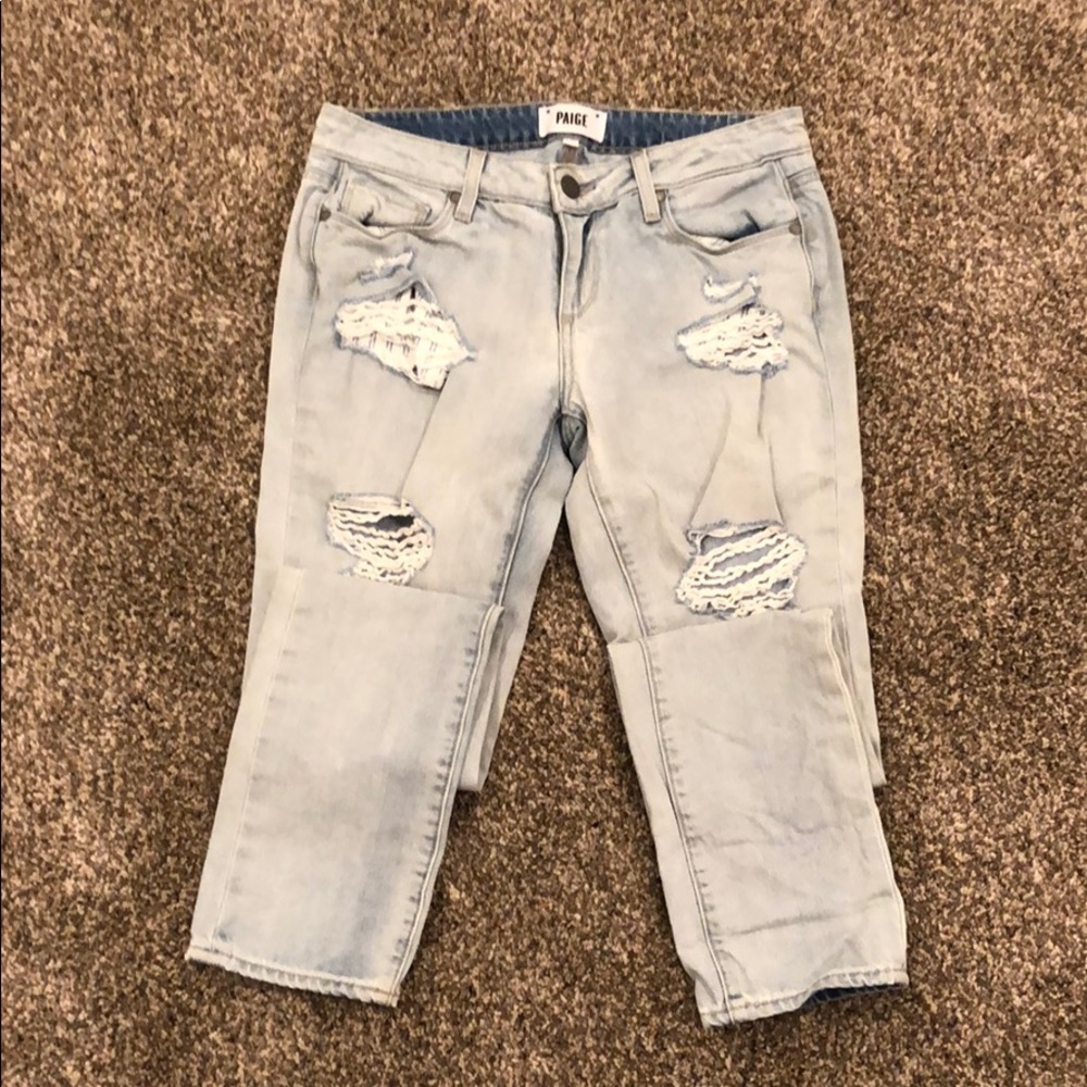 Deconstructed Paige jeans